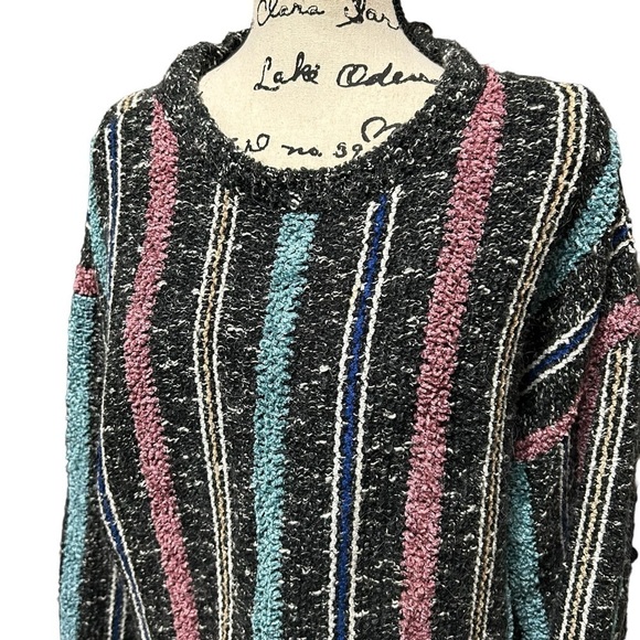 Mike Gray Crew Neck Long Sleeve Wool Blend Sweater Sz Medium - Picture 4 of 9